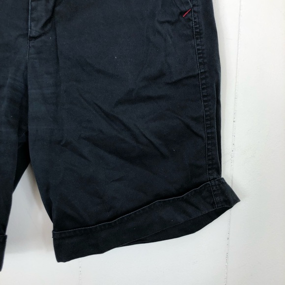 Esprit High Rise Black Khaki Shorts Sz 2 - Picture 4 of 7